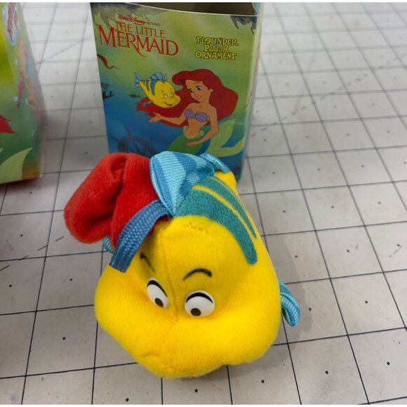Vintage Little Mermaid Plush Ornaments Sebastian Flounder New NIB McDonald's '89 - Picture 2 of 6